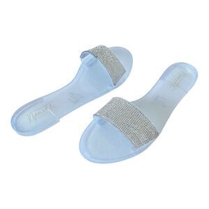 Nanette Lepore Amelie Jelly Flat Slip On Sandals Size 9